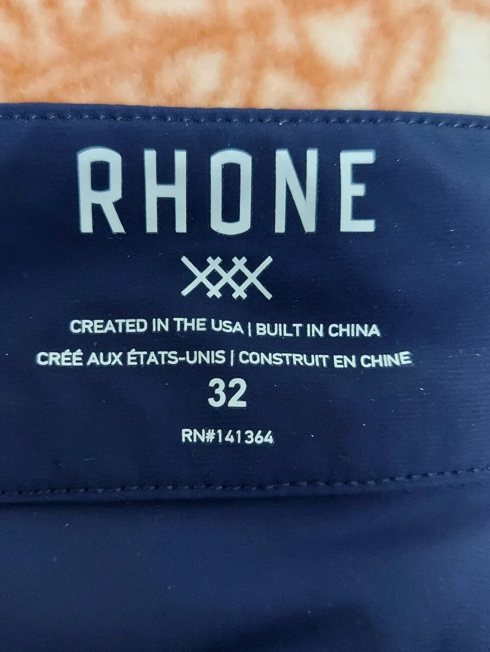 Rhone Men's Navy Swim Board Shorts Size 32